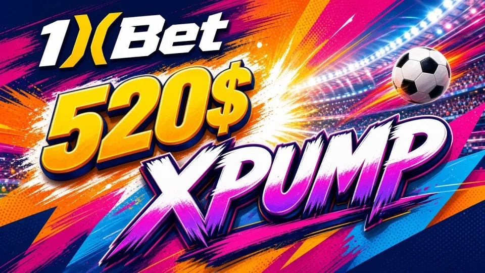 1XBET Promo Code XPUMP Gets You a 100% First Deposit Bonus of Up to $520 When You Register Correctly